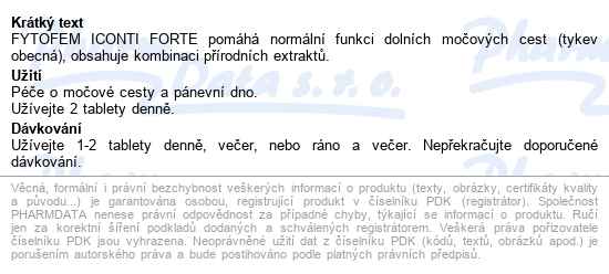 Fytofem Iconti Forte Tbl.90 - popis