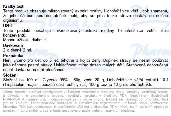 Edenpharma Lichořeřišnice Větší Roztok 100ml - popis