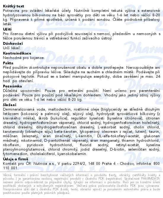 Nutrini Peptisorb perorální roztok 500ml - popis