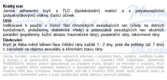Urgoclean Pad, Krytí Absorpční S Lipidokoloidní částí 10cmx10cm,mikroadherentní,vlákna s vysoce absorpčn - popis