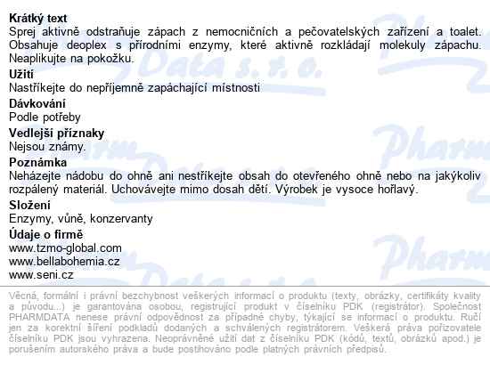 Seni Fresh Neutralizátor Zápachu 500ml - popis
