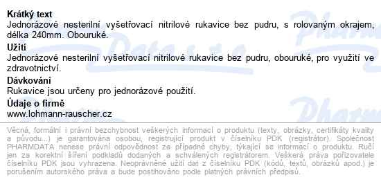 Rukavice Vyš. Sempercare Nitril S 100ks B.p. - popis