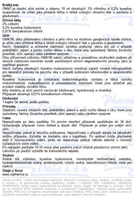 Omk1 Lahvička 10 Ml - popis