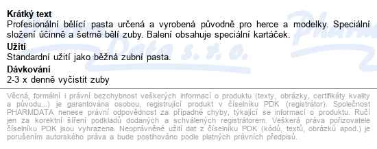 White Glo Profesionální Bělící Pasta 150g+kartáček - popis