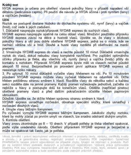 Nyda Express Proti Vším A Hnidám 50ml - popis
