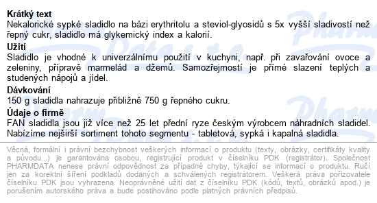 Stevialin Exclusive Stolní Sladidlo 150g - popis