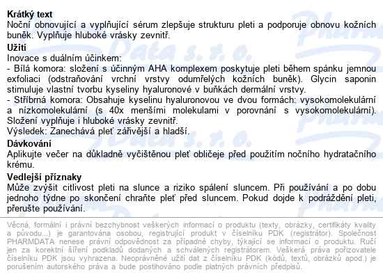 Eucerin Hyaluron-filler Noční Obn+vyplň.sérum 30ml - popis