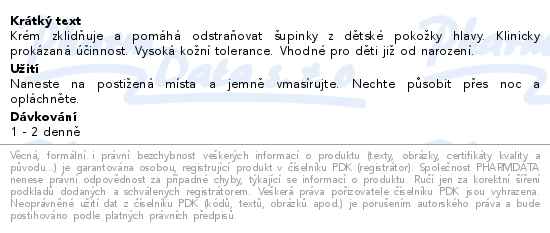 Mustela Krém na vlasovou pokožku proti tvorbě mléčných krust 40 ml - popis