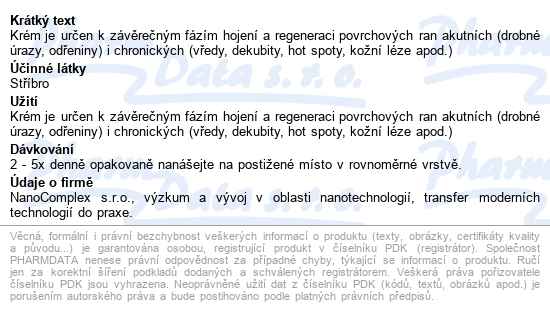 Traumapet Ag mírně mastný krém se stříbrem 15ml - popis