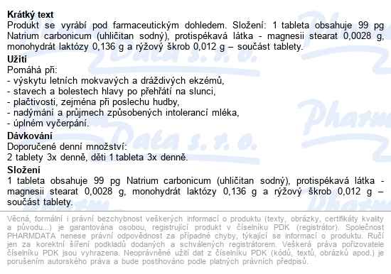 Natrium Carbonicum Akh Tbl.60 - popis