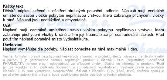 Viacell D122f Dětské Obrázko.náplasti 20x60mm 20ks - popis