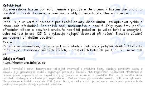 Obin.elast.fix.peha-fix 8cmx4m/100ks (peha-crepp) - popis