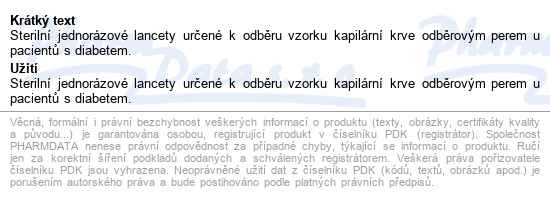 Lancety Rightest gl300,100ks - popis