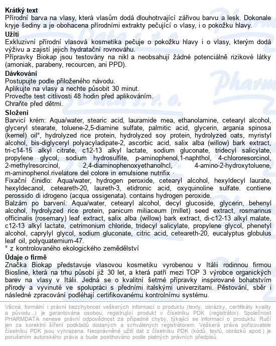 Biokap Nutricolor delicato 4.05 Kaštanovo čokoládová barva na vlasy 140 ml - popis