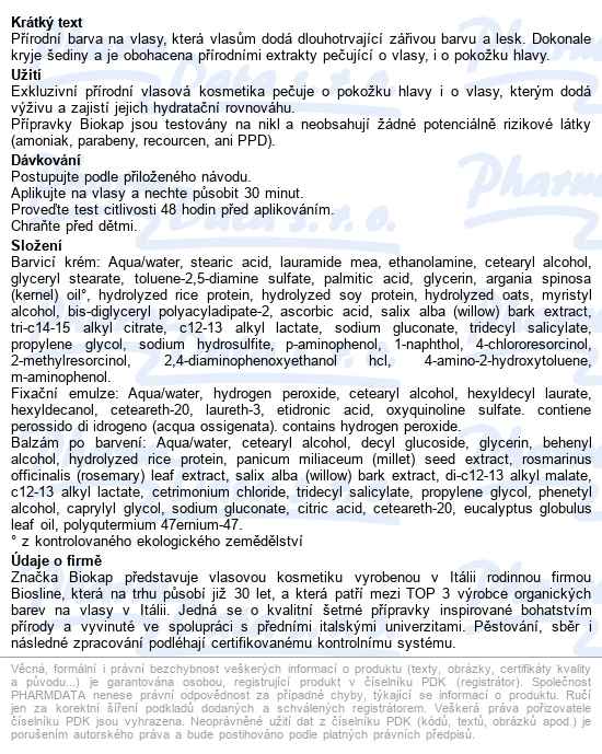 Biokap Nutricolor delicato 6.3 Blond zlatá tmavá barva na vlasy 140 ml - popis