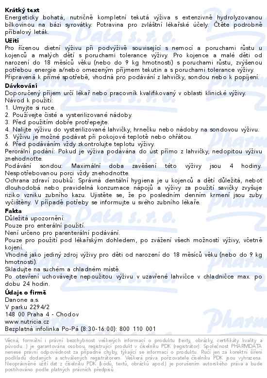 Infatrini Peptisorb perorální roztok 24x200ml - popis