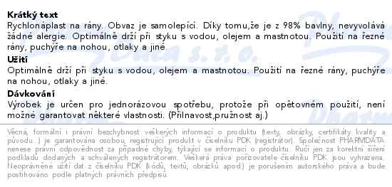 Rychlonáplast elastická 25mmx450cm růžová - popis