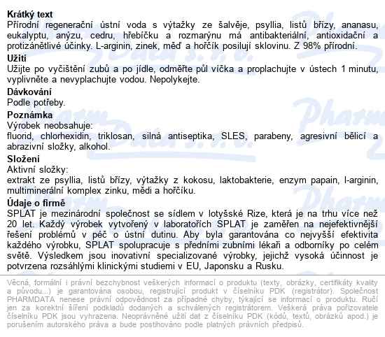 Biomed Well Gum ústní Voda Bio 500ml - popis