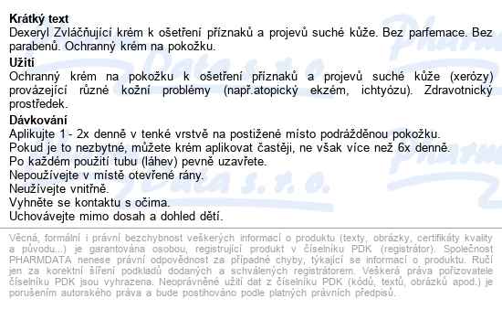 Dexeryl Krém Duo 2x500g - popis