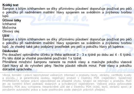 Ichthyo Care šampon Proti Lupům 3% New 200ml - popis