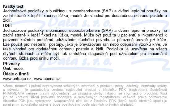 Abri Soft Superdry S Lepítky podložky absorpční, 75x90cm s lepítky, 1800ml, se - popis
