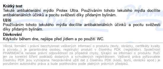 Protex Ultra Tekuté Mýdlo Náhradní Náplň 700ml - popis