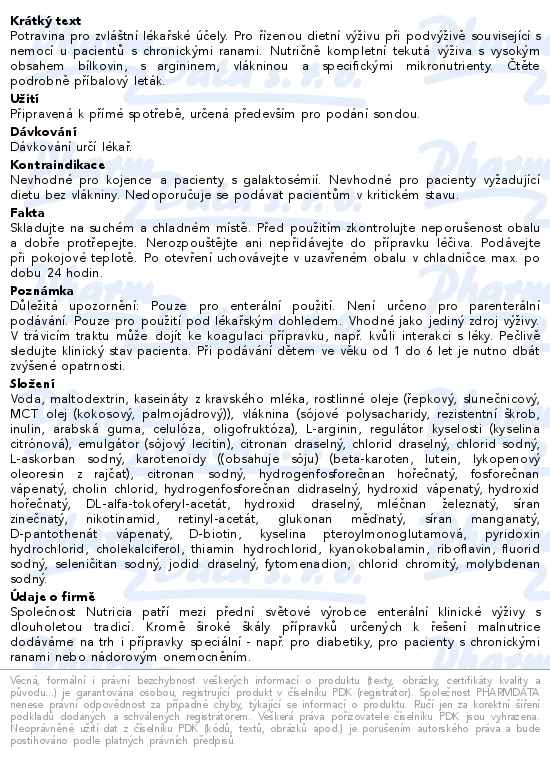 Nutrison Advanced Cubison perorální roztok 8x1000ml - popis