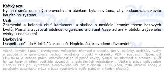 Leros Maximum Imunita čaj 20x1.2g - popis