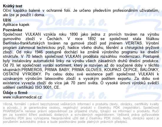 Skleněné Kapátko S Latexovým Váčkem - popis