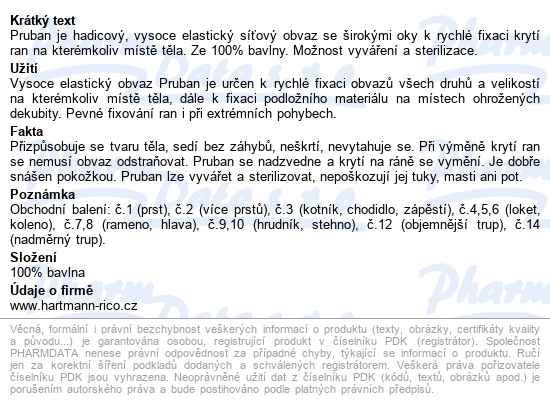 Pruban Elast.hadic.č. 7/ 1mx70mm 4273370 - popis