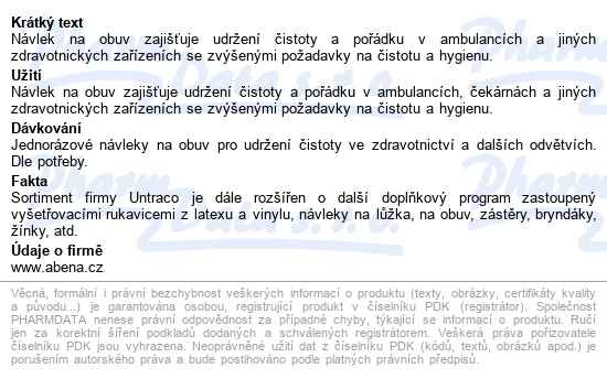 Návlek Na Obuv Pvc 100ks - popis