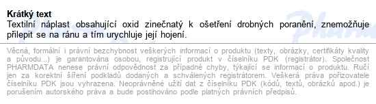 Rychloobvaz Mediplast 6cmx1m Textil.1ks 1463 - popis
