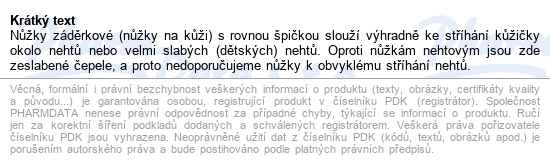 Nůžky Záděrkové Rovné Si-018r - popis