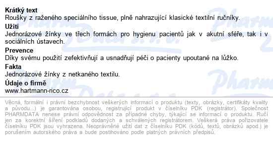 Valaclean Basic Mycí žínky 16.5x23.5cm/50ks 992245 - popis