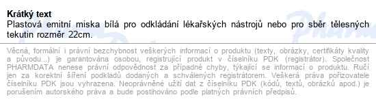 Miska Na Hnis Z Ph 22cm - popis