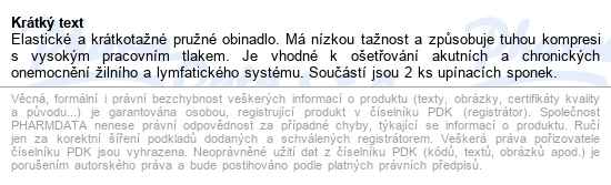 Obinadlo Elastické Czideál 12cmx5m,krátký tah,1ks - popis
