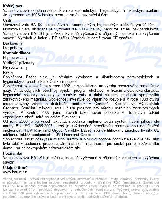 Flower Cw-f Vata Skládaná 1000g - popis