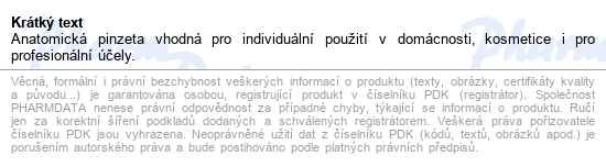 Pinzeta Anatomická Jemná 130mm - popis