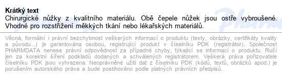 Nůžky Chirurgické Hrotnaté 150mm - popis