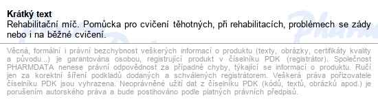 Míč Rehabilitační Overball Pr.23 cm - popis