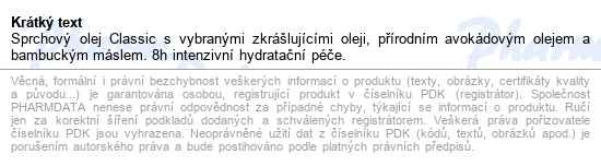 Fenjal Classic Shower Oil 225ml - popis