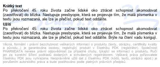 Brýle čtecí +3.50 černé S Kovovým Doplňkem Flex - popis
