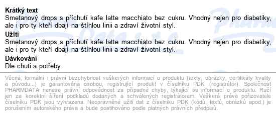Vivil Creme Life Kafe Latte Macch.bez Cukru 60g - popis