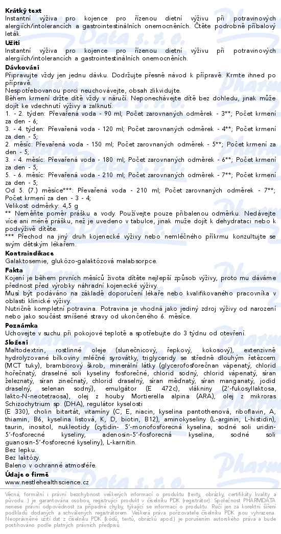 Alfaré Hmo por plv sol 1x400g - popis