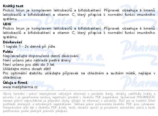 Medpharma Probio Imun 37 kapslí - popis