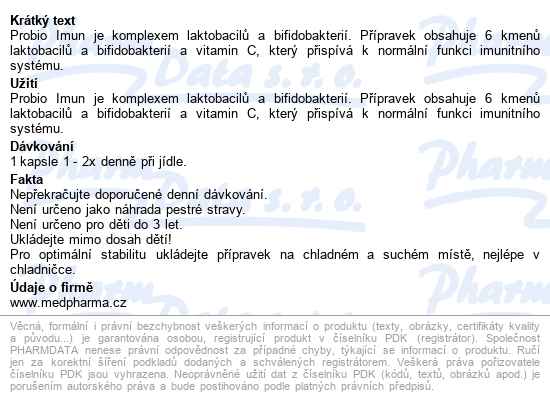 Medpharma Probio Imun Cps.67 - popis