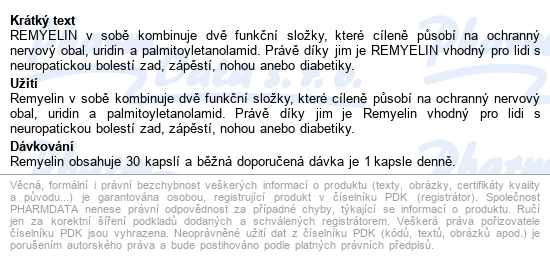 Remyelin Cps.30 - popis