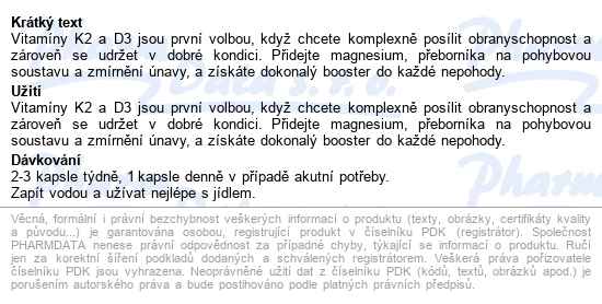 Liposomal Vit.d3+k2 Cps.30 Nupreme - popis