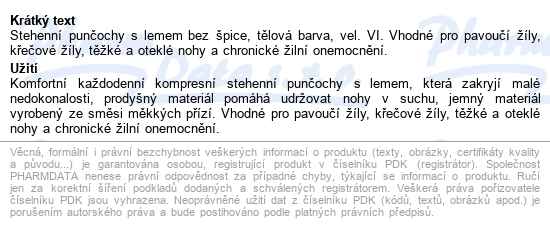 Jobst Opaque Kompresní Punčochy Ii.kt stehenní punčocha se silikonovým lemem - popis
