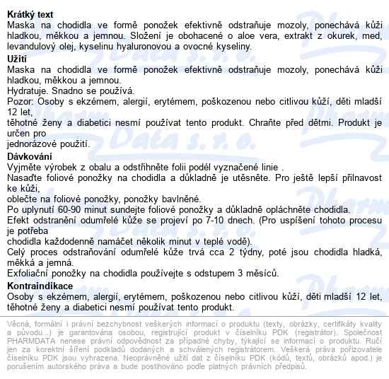 Regital Exfoliační Ponožky Na Chodidla 1pár - popis